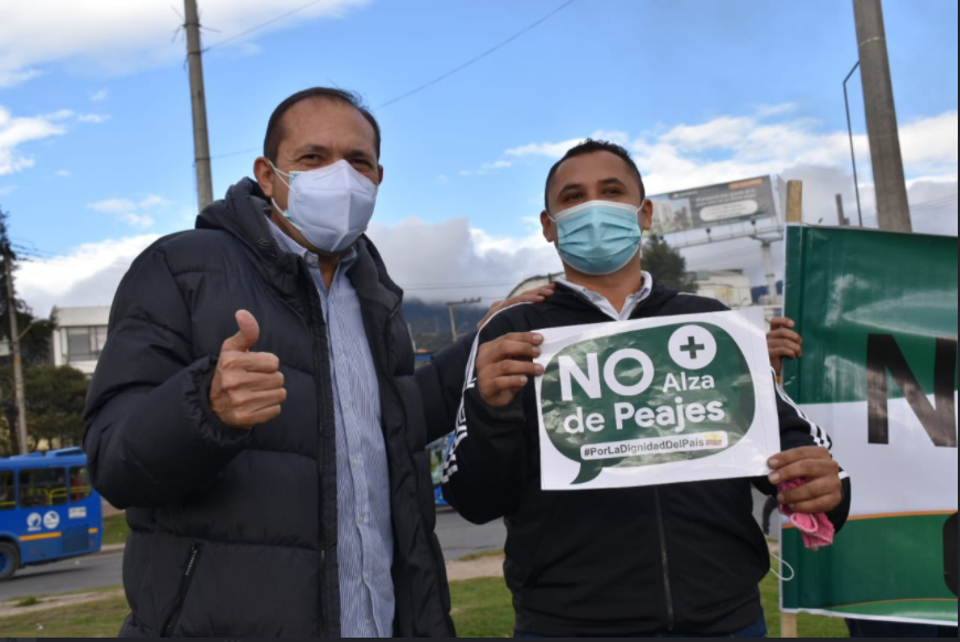 «Le decimos no a los peajes en Colombia»  Antonio Sanguino Senador