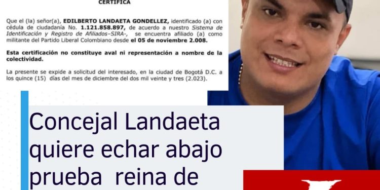 Concejal Edilberto Landaeta quiere echar abajo prueba  reina de nulidad  electoral