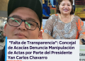 Falta de Transparencia»: Concejal de Acacías Denuncia Manipulación de Actas por Parte del Presidente Yan Carlo Chavarro