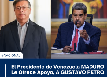 MADURO OFRECE APOYO A PETRO  FRENTE A SANCIONES DE TRUMP: «ESTAREMOS JUNTOS, COLOMBIA Y VENEZUELA EN PAZ»
