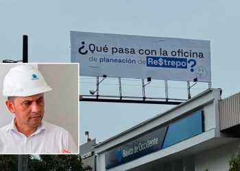 Polémica en Restrepo, valla con escandaloso mensaje pone en duda la administración municipal: ¿Qué pasa con la oficina de planeación de Re$trepo?